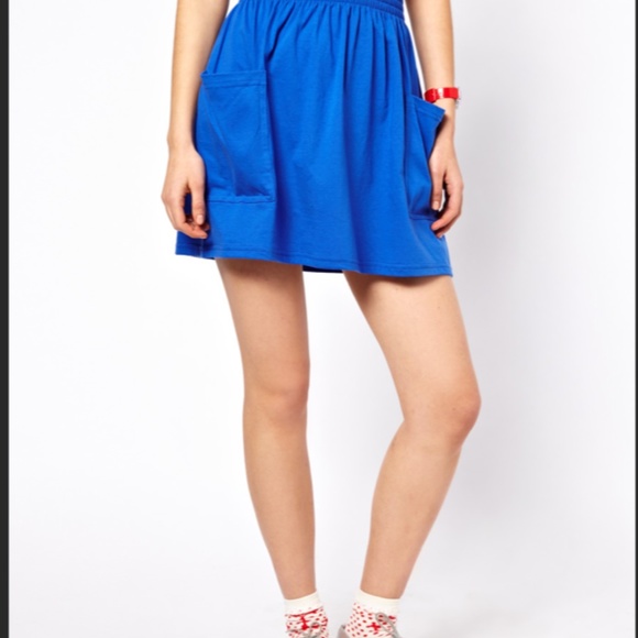 American Apparel Jersey Pocket Skirt in Black - Picture 3 of 4